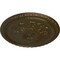 Ekena Millwork Richmond Ceiling Medallion (Fits Canopies up to 2 5/8"), Hand-Painted Brass, 18"OD x 1 3/8"P CM18RIBRS - alternate 2